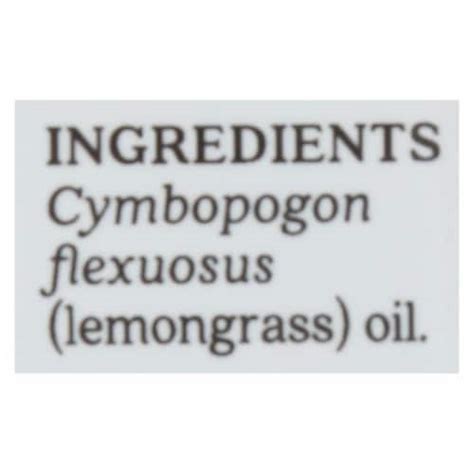 Aura Cacia Pure Essential Oil Lemongrass 0 5 Fl Oz 1 Pack 0 5