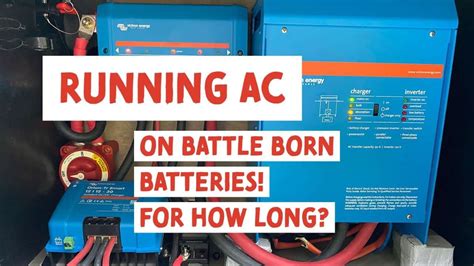 Running Rv Ac On Batteries Youtube