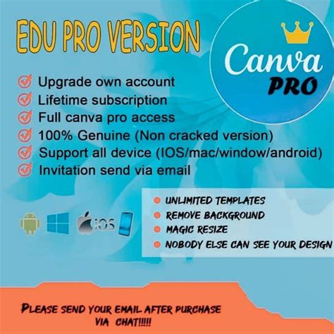 Canva Pro Lifetime Edu Upgrade Own Account Legit 100 Original 1