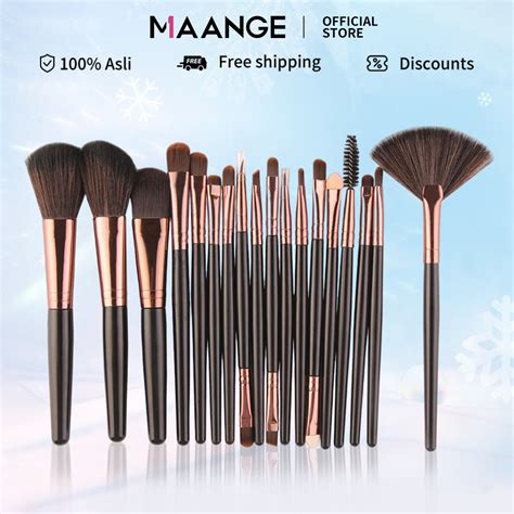 Jual MAANGE 18Pcs Kuas Make Up Set Kuas Masker Set Brush Kosmetik Rias