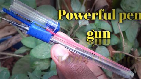 How To Make A Powerful Pen Gun Very Easy Mini Craft Idea Youtube