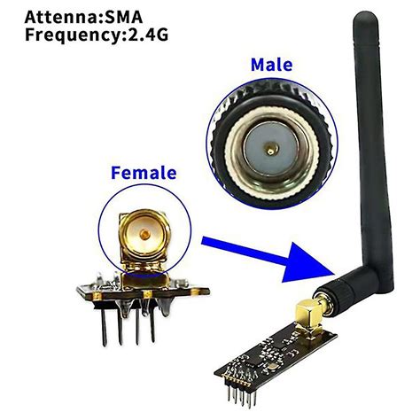 Pcs Nrf L Pa Lna Wireless Module With Antenna Meters Long