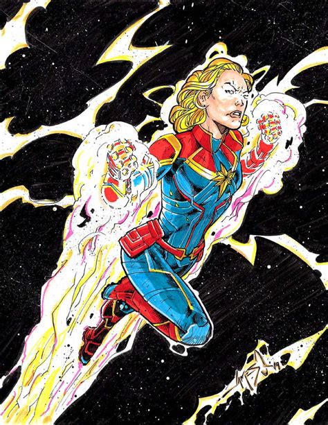 Captain Marvel Colors By Jamesqartist On Deviantart