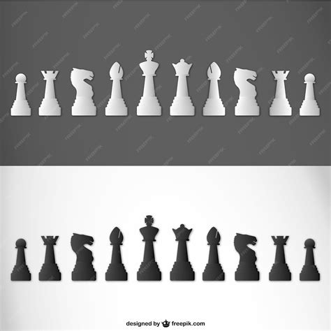 Premium Vector | Chess pieces vector