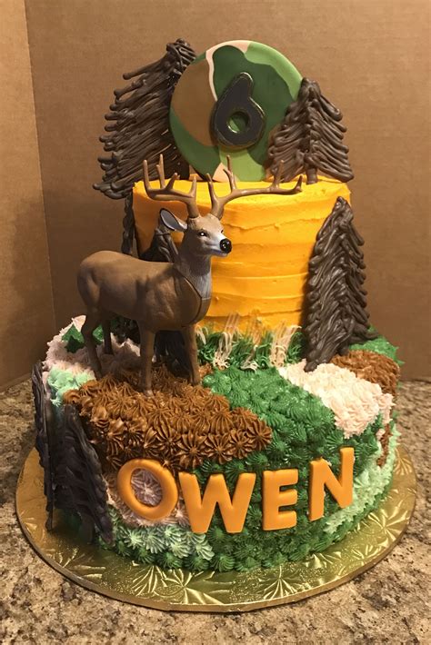 Deer Hunting Birthday Cake