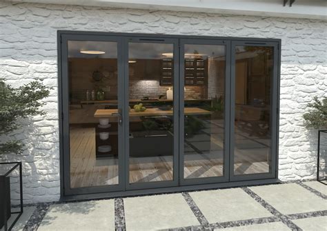 Part Q Mm Grey Aluminium Bifold Doors Left Right Bifold Doors