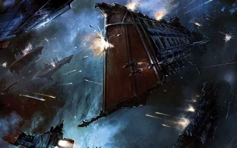 Sci Fi Ship Art Warhammer 40k Edition