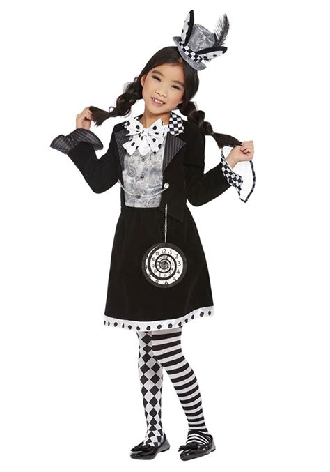 Dark Mad Hatter Costume for Girls