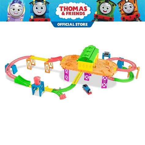 Thomas Friends Trackmaster Hyper Glow Night Delivery Playset Ggl75 The