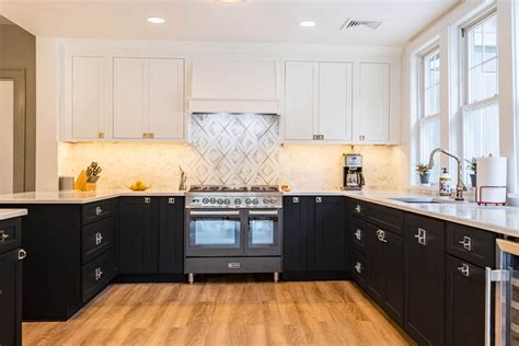 Timeless And Beautifully Balanced Black And White Kitchen Cliqstudios