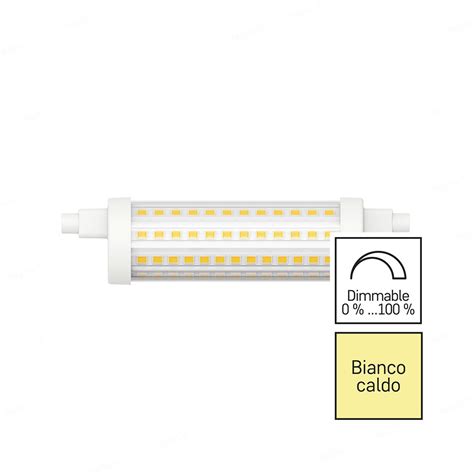 LAMPADINA LED R7S 14 5W 126w DIMMERABILE 118MM 2700K DURALAMP L29