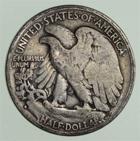 Difficult 50c 1936 S Walking Liberty Half Dollar Tough Mint Mark