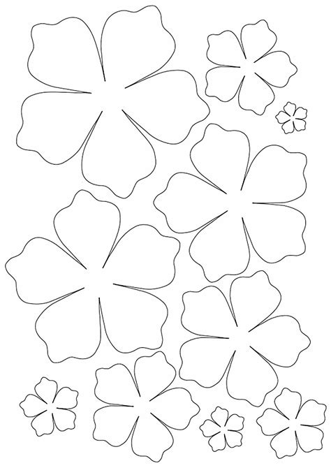 Moldes De Flores De Papel Para Imprimir Imagui