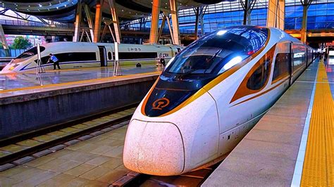 Railway China Fuxing High Speed Train Beijing ShanghaiКитайский