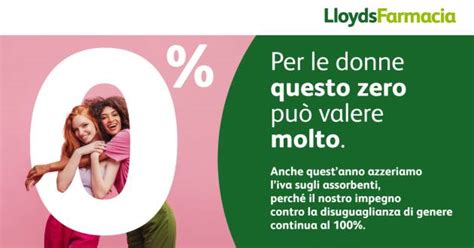 Tampon Tax Azzerata Anche Per Il Nelle Farmacie Lloyds