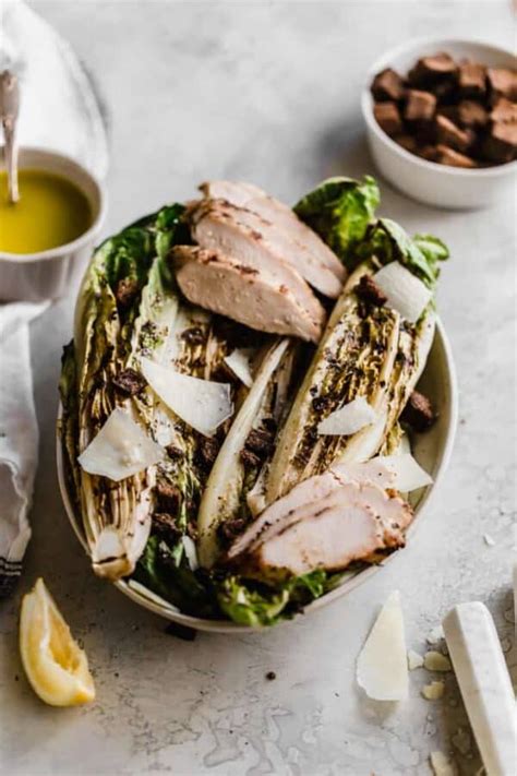 Grilled Romaine With Lemon Caesar Vinaigrette Well Seasoned Studio