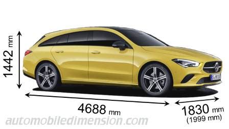 Mercedes Benz Cla Shooting Brake Dimensions Boot Space And Similars