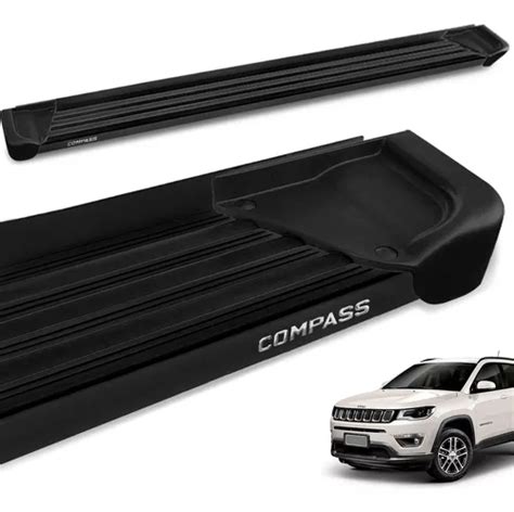 Estribo Jeep Compass 2017 A 2023 Lateral Aluminio Preto A1