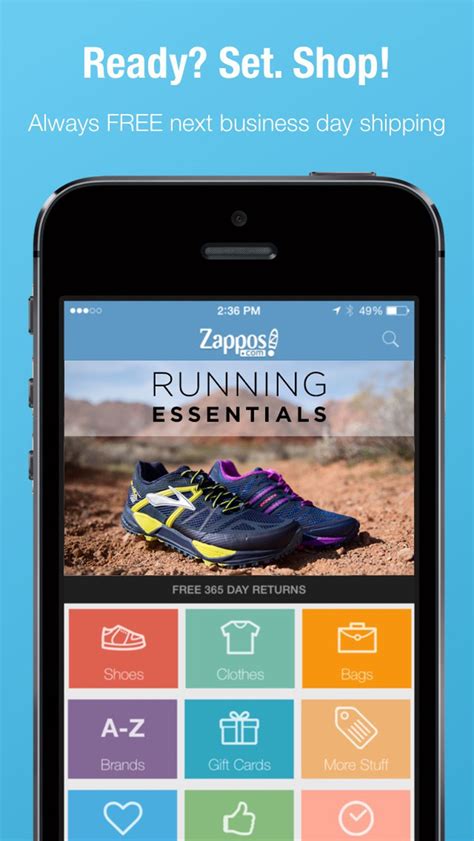 zappos shop shoes clothes  iphone