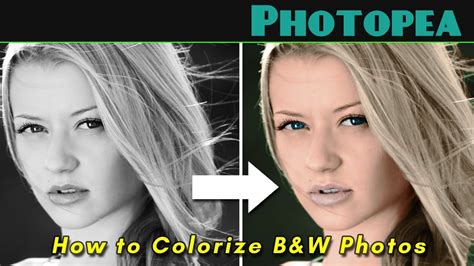 How to Colorize Black and White Photos in Photopea Tutorial