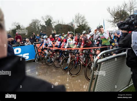 Dublin Irland November Der Fahrer Der Beim Start Beim Uci