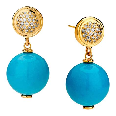 Paloma Picasso Turquoise Ruby Earrings At 1stdibs