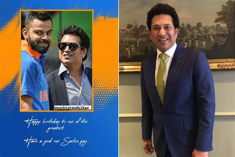 Sachin Tendulkar Birthday Kohli Pens Emotional Post On Sachins Birthday