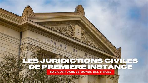 Les Juridictions Civiles De Premi Re Instance Naviguer Dans Le Monde