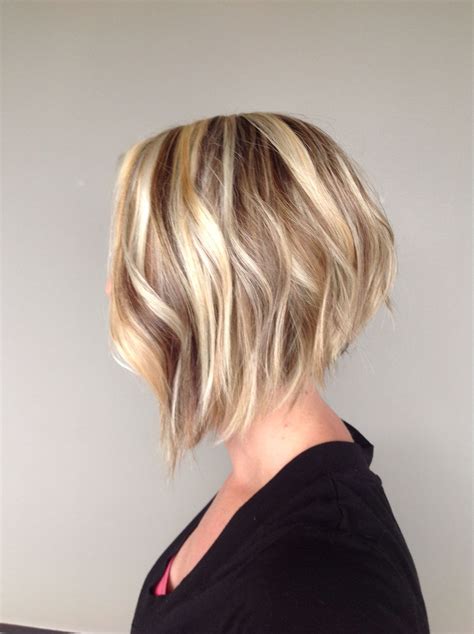 20 Collection Of Angled Wavy Lob Blonde Hairstyles