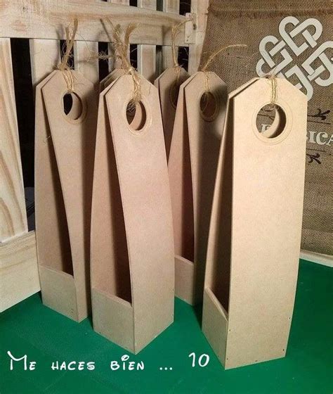 Porta Botellas Fibrofacil Para Decorar Regalos Mehacesbien10 37 00