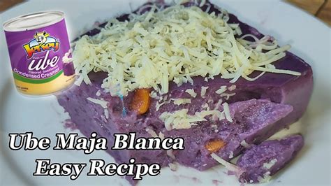 Ube Maja Blanca Recipe How To Cook Tipid Easy Recipe Youtube