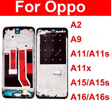 適用於 Oppo A2 A9 A11x A11 A11s A15 A16 A15s A16s 前 Lcd 外殼框架擋板外 蝦皮購物