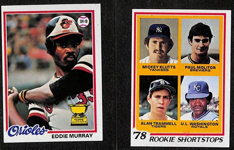 Lot Detail 1978 Topps Baseball Complete Set Of 726 Cards W Eddie