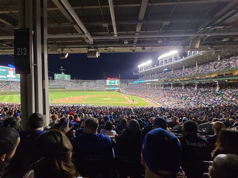 Wrigley Field Seat View 213 Cabinets Matttroy