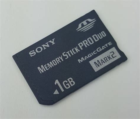 Genuine Sony Ms Mt G Gb Memory Card Stick Pro Duo Magicgate Mark Us