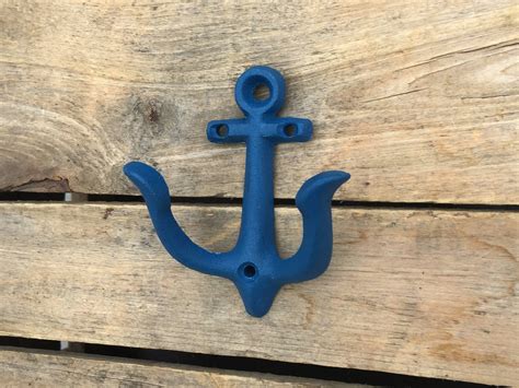 Anchor Wall Hooks Cast Iron Anchor Hook Black Anchor Coat Etsy De