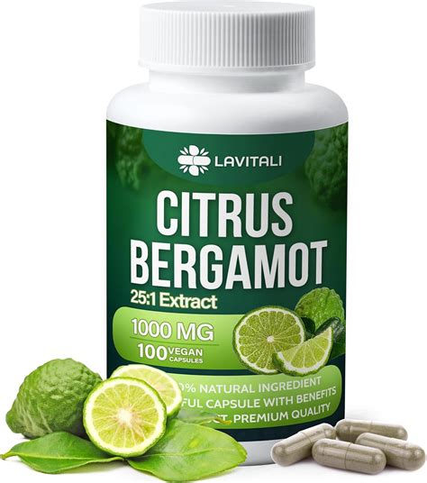 25x Concentrated Citrus Bergamot Extract Capsules 100