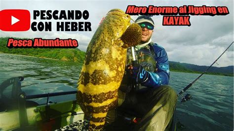 ENORME MERO Al Jigging DESDE KAYAK YouTube