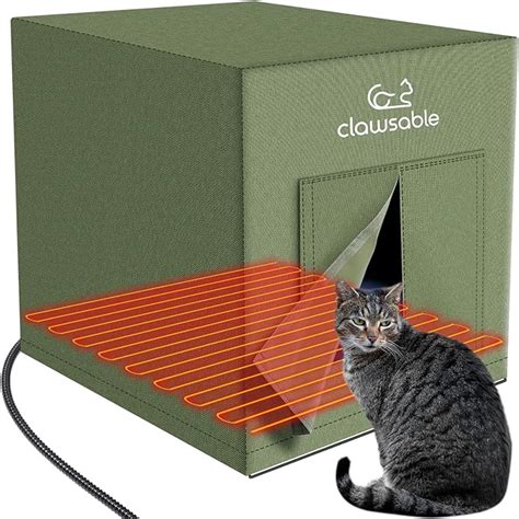 Niche chauffante de grande taille pour chats d extérieur en hiver