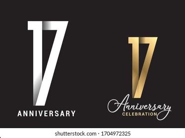 17 Years Anniversary Celebration Logo Design Stock Vector (Royalty Free) 1704972325 | Shutterstock