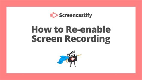 How To Re Enable Screen Recording On Mac Youtube