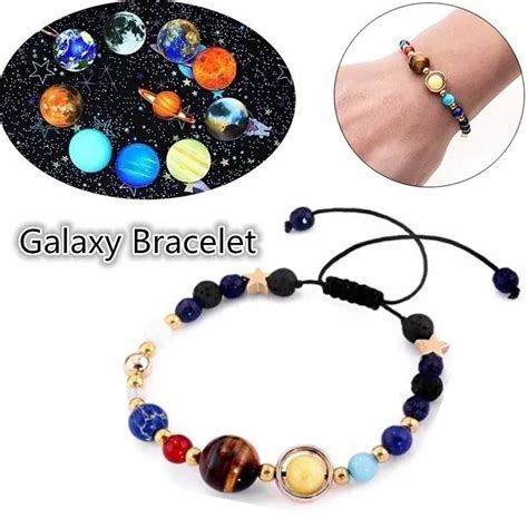 Pulseira Unisex Universo Galaxy Planetas No Sistema Solar Shopee Brasil