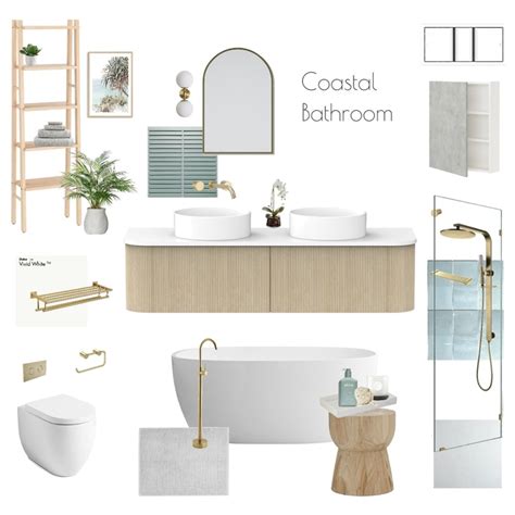 Coastal Bathroom Interior Design Mood Board By Sophie Li Style Sourcebook