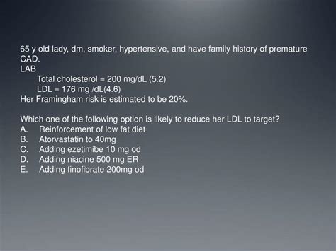 Ppt Dyslipidemia Med 341 Powerpoint Presentation Free Download Id 2316504