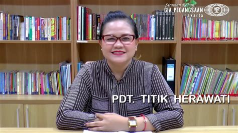 Siraman Rohani Pdt Titik Herawati Tuhan Memperlengkapi Kita Youtube