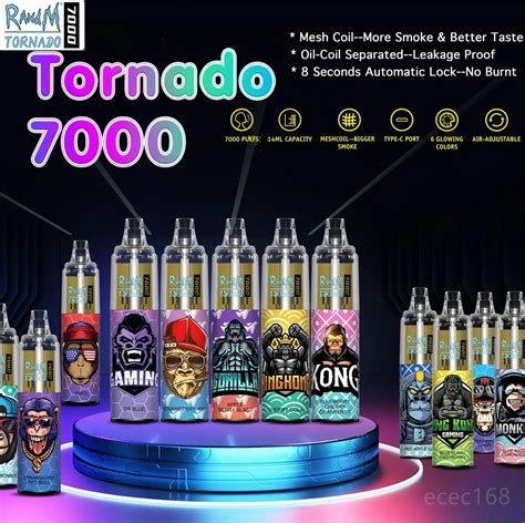 Original Randm Tornado 7000 Puffs E Cigarettes Disposable Vape Puff 7k