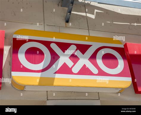 The Mexican Oxxo Convenience Store Sign Logo Outside The Shop Cabo San ...