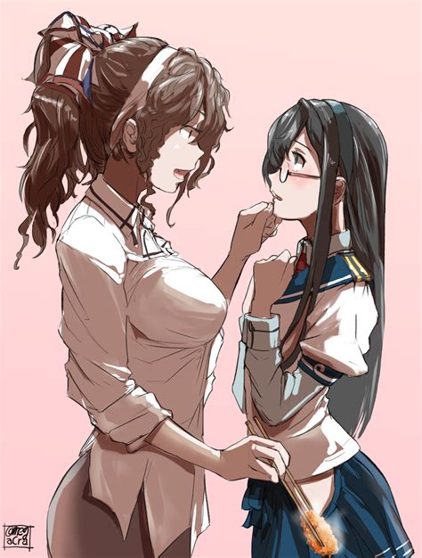 Ooyodo Ashigara And Ashigara Kai Ni Kantai Collection Drawn By