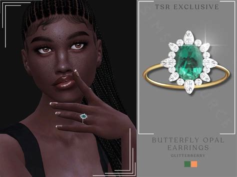 The Sims Resource Emerald Engagement Ring In Emerald