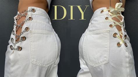 Diy Corset Jeans Youtube